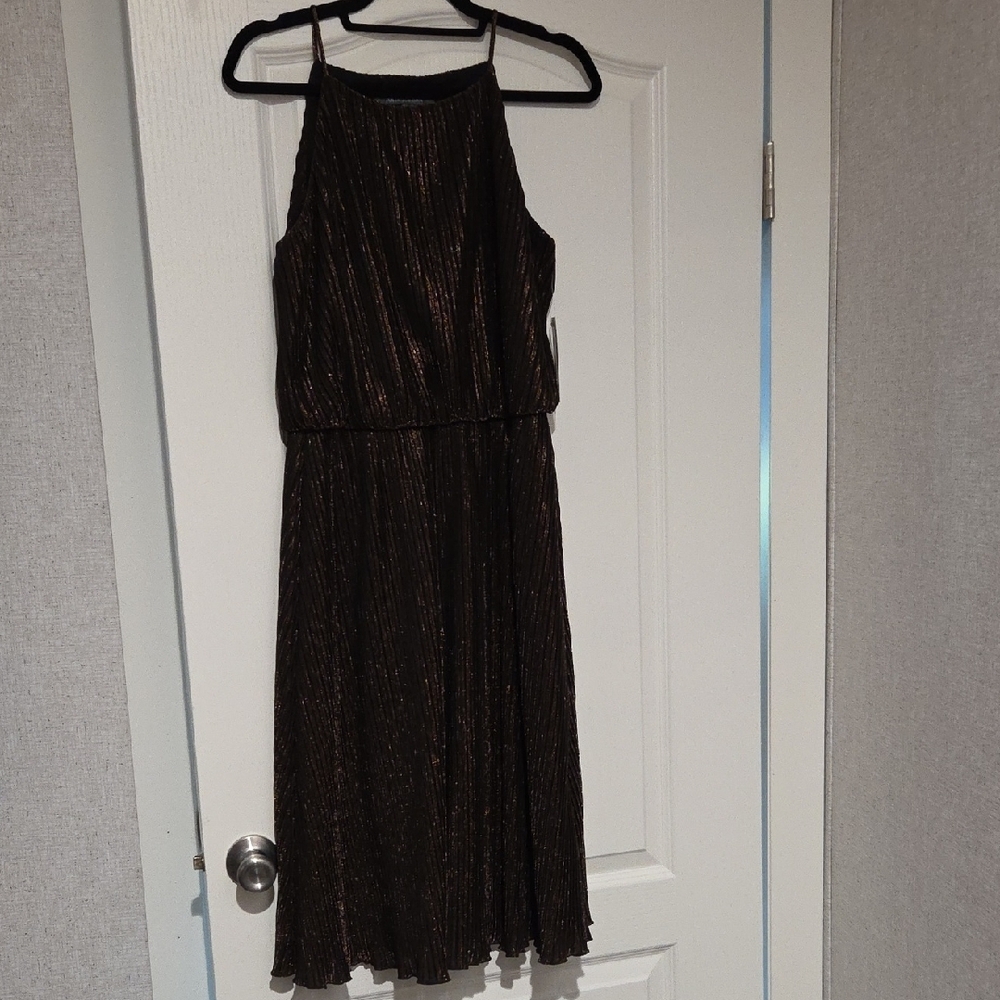 Julia Jordan Black And Copper Dress